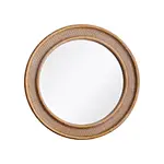 Brinley Rattan Mirror Round Boho Wall Mirror rattan mirror with white background